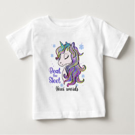Camiseta De Bebé Crear su propio unicornio de invierno
