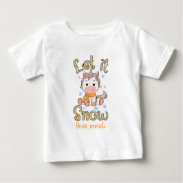 Camiseta De Bebé Crear su propio unicornio de invierno