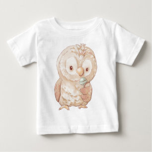 Camiseta De Bebé Crear tu propia lechuza cuta
