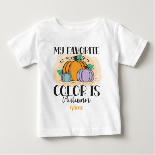 Camiseta De Bebé Crear tu propio color favorito es otoño
