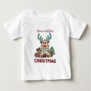 Camiseta De Bebé Crear tus propios Navidades de renos tristes