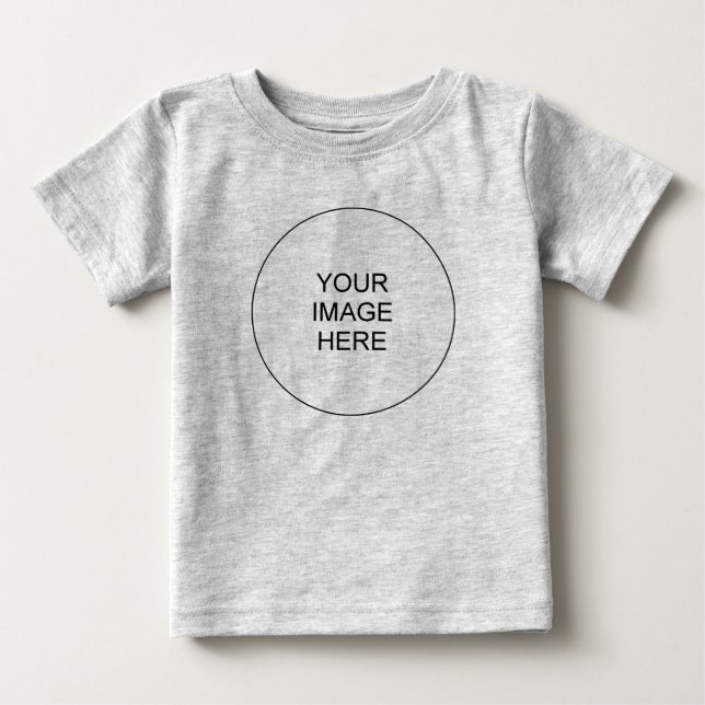 Camiseta De Bebé Crear una plantilla de imagen de texto para agrega (Anverso)