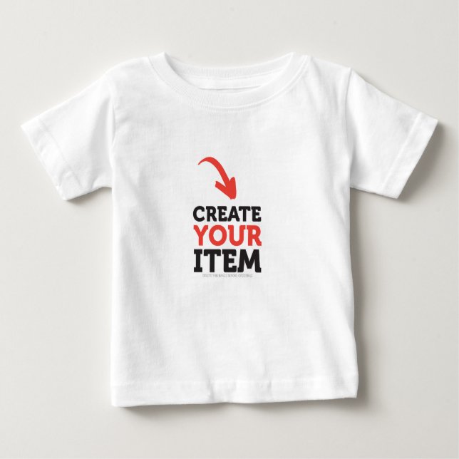 Camiseta De Bebé CREATE-TU-Personalizado DIY sube tu diseño (Anverso)