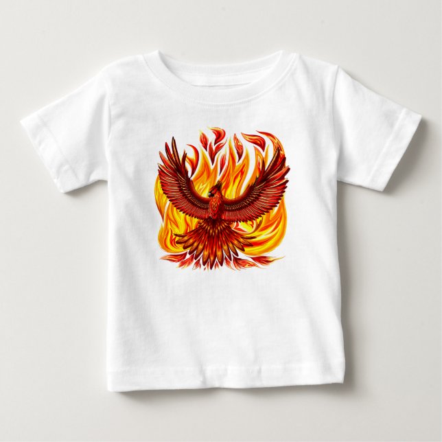 Camiseta De Bebé Creatura mitológica inmortal de Phoenix (Anverso)