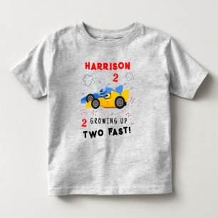 Camiseta De Bebé Crecer dos coches de Carreras de niños de segundo 