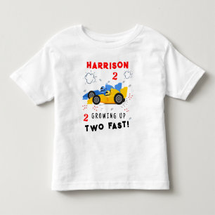 Camiseta De Bebé Crecer dos coches de Carreras de niños de segundo 