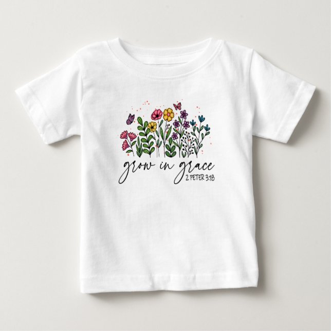 Camiseta De Bebé Crecer en Grace (Anverso)