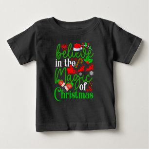 Camiseta De Bebé Cree en la magia de la Navidad-82307