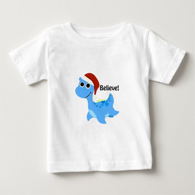 Camiseta De Bebé ¡Creed! Santa Nessie (Anverso)