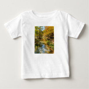 Camiseta De Bebé Creek Otoño Reflexiones Vertical Camiseta Bebé