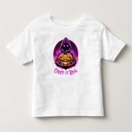 Camiseta De Bebé Creep it Real, Horror ilustracion Halloween