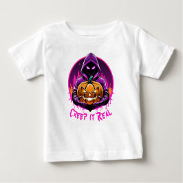 Camiseta De Bebé Creep it Real, Horror ilustracion Halloween