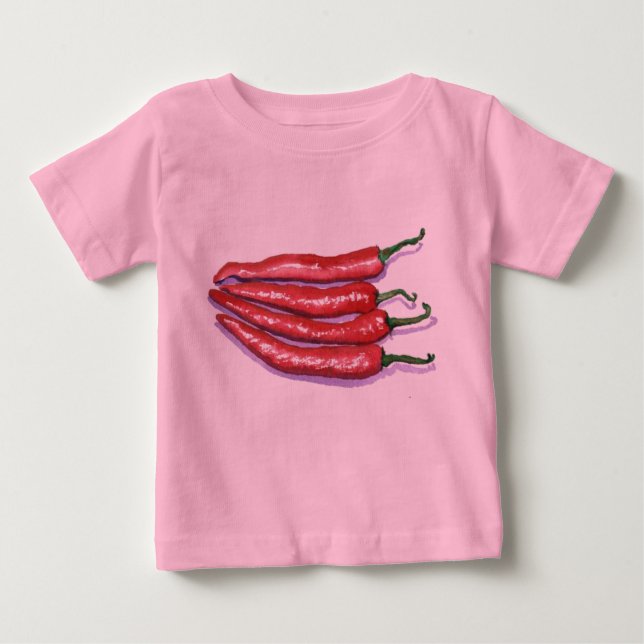 Camiseta De Bebé Creeper infantil de Peppers (Anverso)