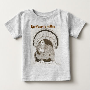 Camiseta De Bebé Creeper infantil del Día de Turquía - Orgánico