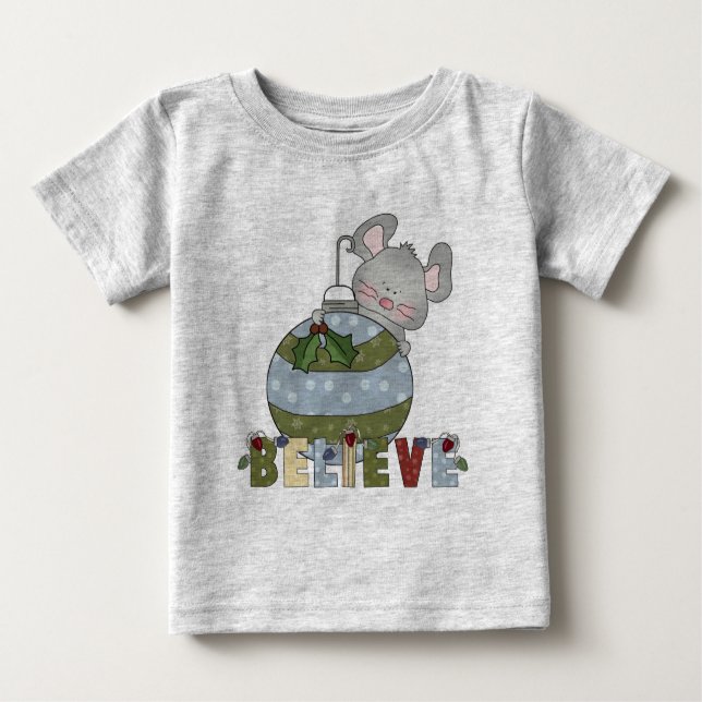 Camiseta De Bebé Creer animales de vacaciones de ornamento del rató (Anverso)