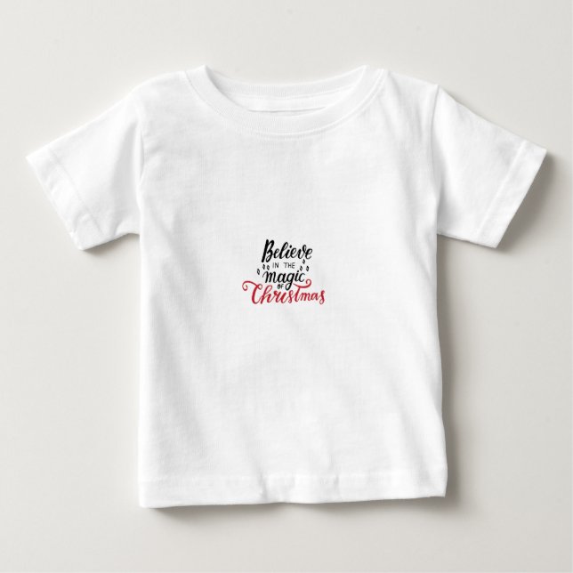Camiseta De Bebé Creer en la magia de los Navidades (Anverso)