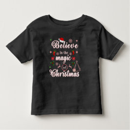 Camiseta De Bebé Creer En La Magia De Los Navidades Xmas Citas Des