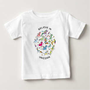 Camiseta De Bebé Creer en unicornio