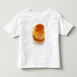 Camiseta De Bebé Crema caramel tipo de pudín con caramelo