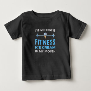 Camiseta De Bebé Crema de hielo Foodie Ness Gym Regalos Hombres Muj