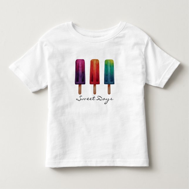 Camiseta De Bebé Cremas de hielo acuáticas cúrcules popsicas (Anverso)