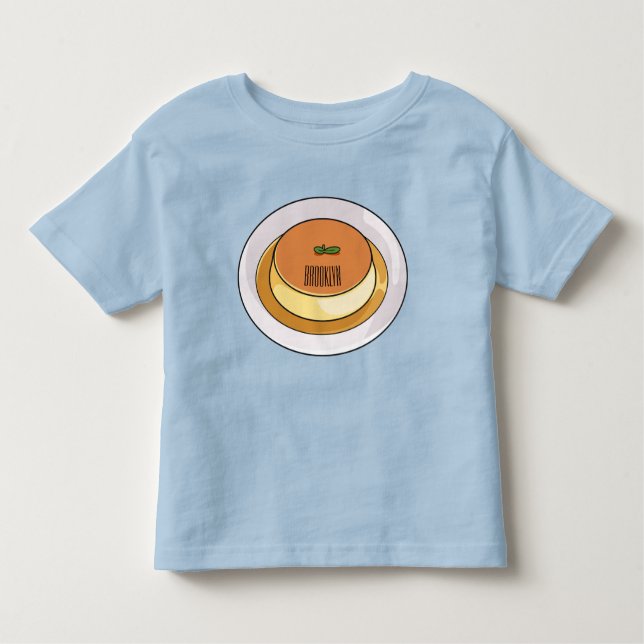 Camiseta De Bebé Creme caramel personalizado ilustracion (Anverso)