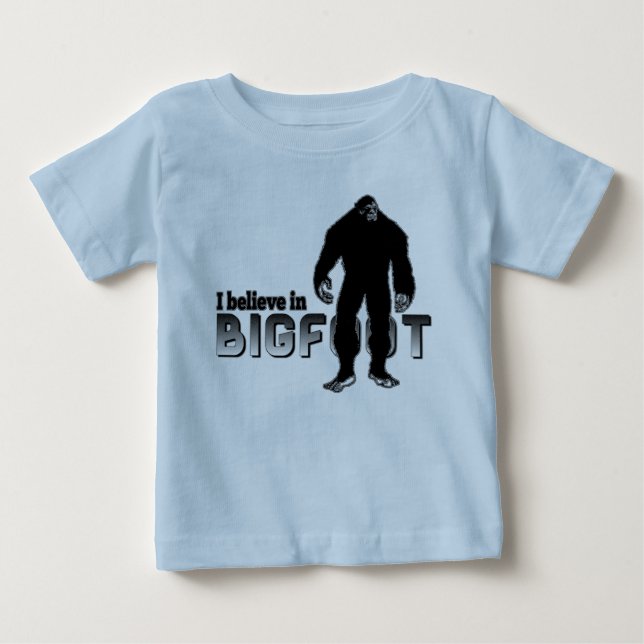 Camiseta De Bebé Creo en BIGFOOT (Anverso)