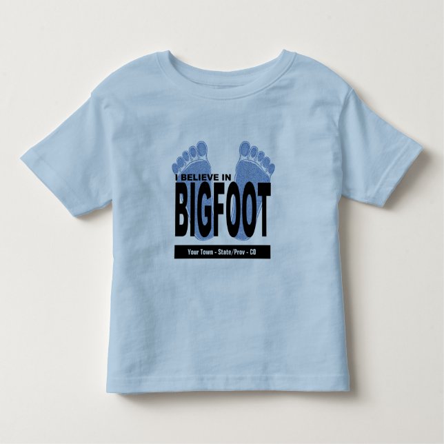 Camiseta De Bebé Creo en Bigfoot (Anverso)