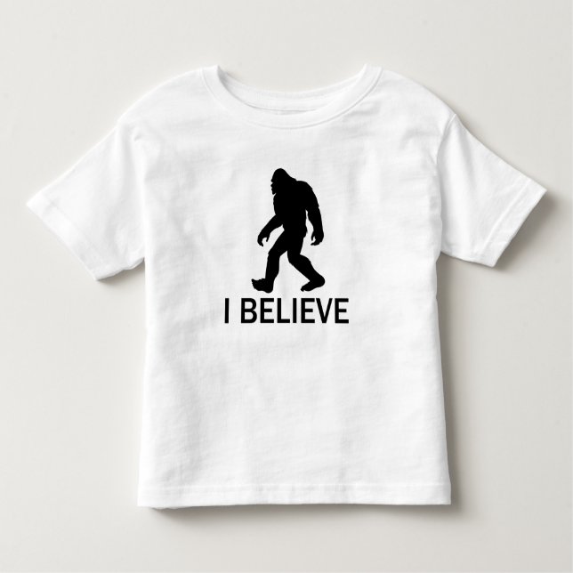 Camiseta De Bebé Creo en Bigfoot (Anverso)