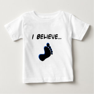 Camiseta De Bebé Creo en Bigfoot
