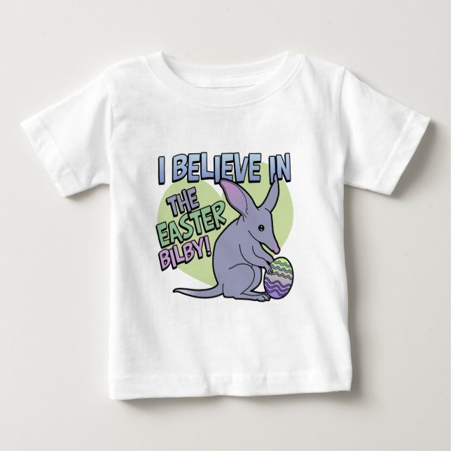Camiseta De Bebé Creo en el Bilby de Pascua (Anverso)