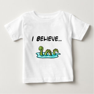 Camiseta De Bebé Creo en el monstruo de Loch Ness