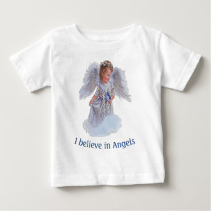 Camiseta De Bebé Creo en los ángeles