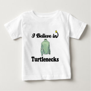 Camiseta De Bebé creo en los cuellos de tortuga