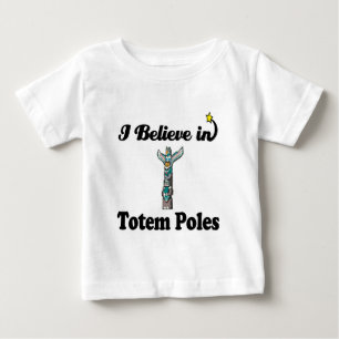 Camiseta De Bebé creo en los postes totémicos