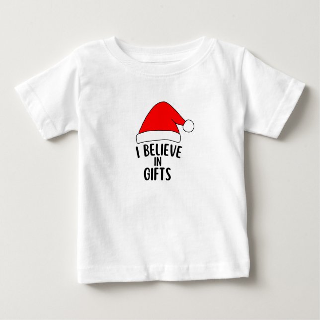 CAMISETA DE BEBÉ CREO EN LOS REGALOS (Anverso)