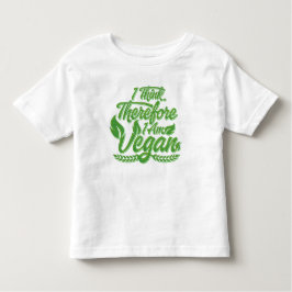 Camiseta De Bebé Creo Que Por Lo Tanto Soy Vegan
