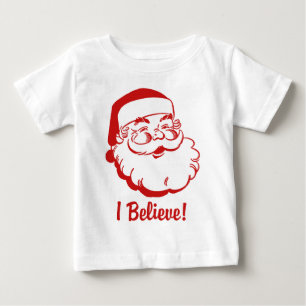 Camiseta De Bebé Creo que Santa Claus