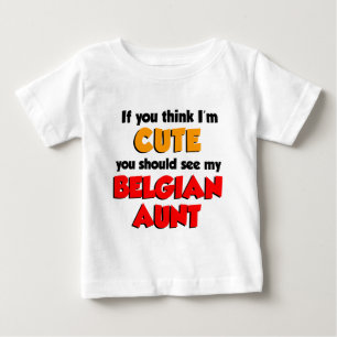 Camiseta De Bebé Creo que soy linda tía belga