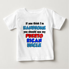 Camiseta De Bebé Creo que soy un lindo tío puertorriqueño