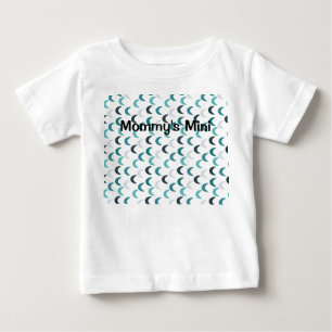 Camiseta De Bebé Crescentes de agate azul