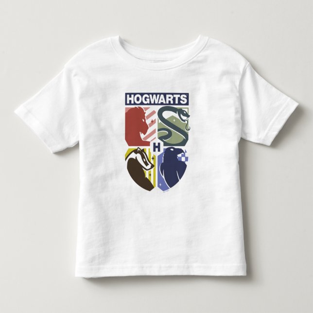 Camiseta De Bebé Crestado Vintage de HOGWARTS™ (Anverso)