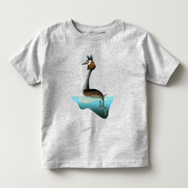 Camiseta De Bebé Crested Grebe (Anverso)