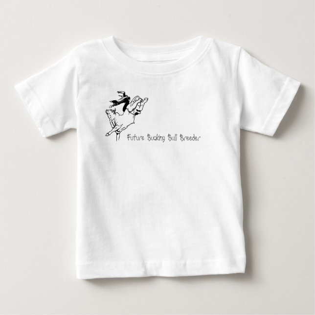 Camiseta De Bebé Criador Bucking futuro de Bull (Anverso)