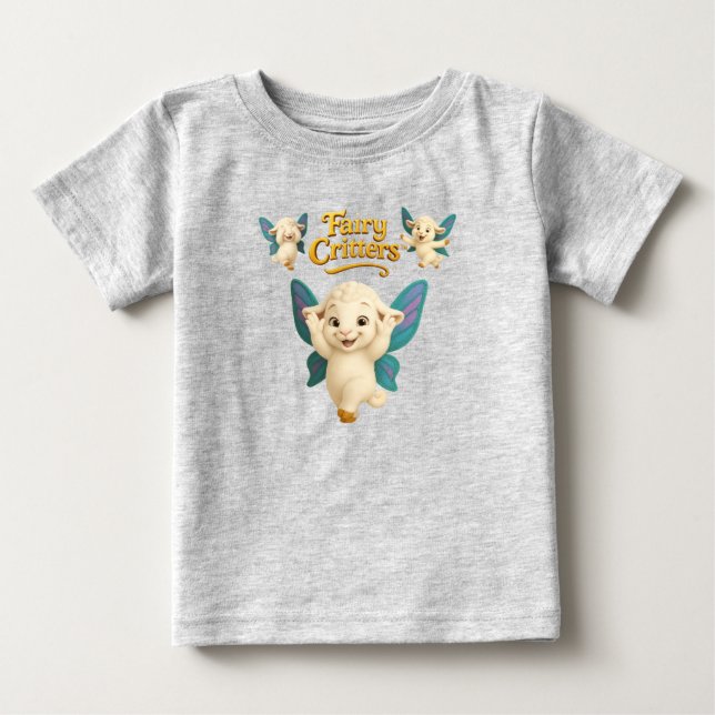 Camiseta De Bebé Criaduras de Hadas™ Corderito de Hada (Anverso)