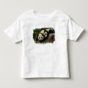 Camiseta De Bebé Crías de panda gigante (Ailuropoda melanoleuca)