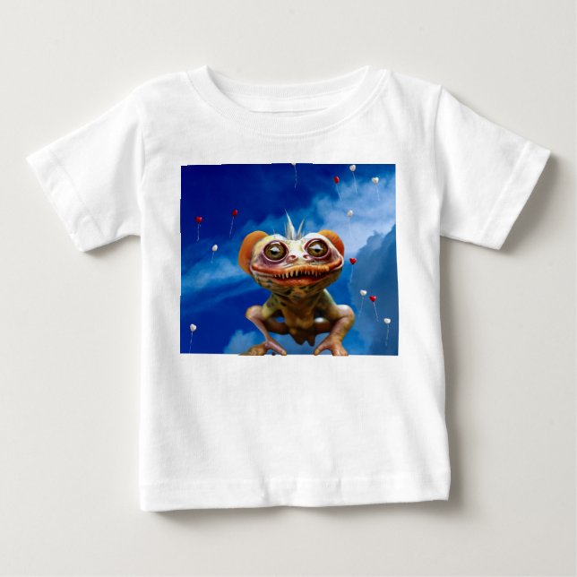 Camiseta De Bebé Criatura de fantasía.  (Anverso)