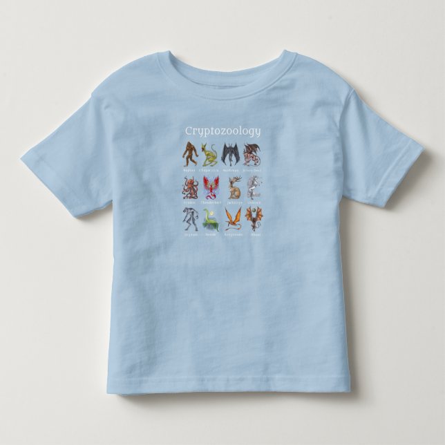 Camiseta De Bebé Criaturas criptozoológicas (Anverso)