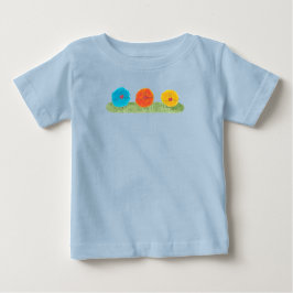 Camiseta De Bebé Criaturas difusas sosteniendo corazones