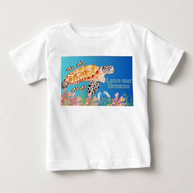 Camiseta De Bebé Criaturas marinas (Anverso)